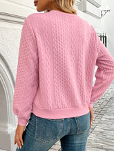 Casual Neckline Zipper Long Sleeve Sweatshirt